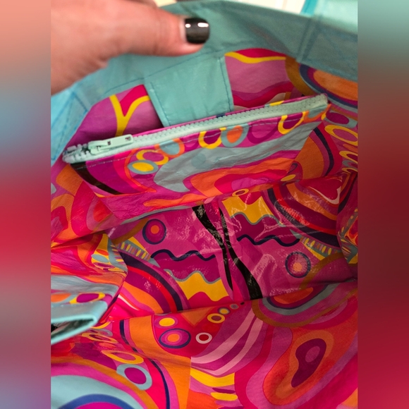 Fashion Bag of Audrey Hepburn Resuable Tote Shopping Bag W/Zipper Pouch - Picture 2 of 9